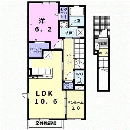 グランディールＫ．Ｋ　Ⅵの物件間取画像